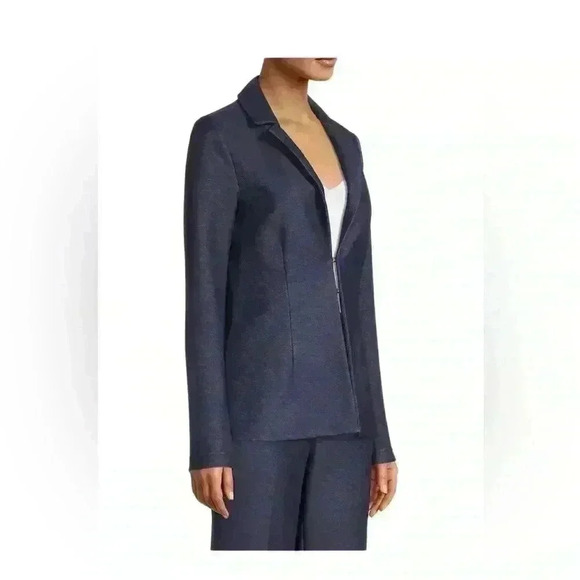 NWT Capsule 121 Denim Blue 'The Bellatrix' Jacket Basic Blazer Career Size XL - Picture 3 of 10